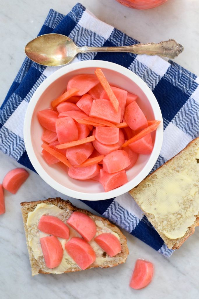 pickled radishes