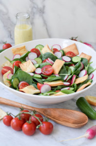 fattoush yogurt tahini dressing