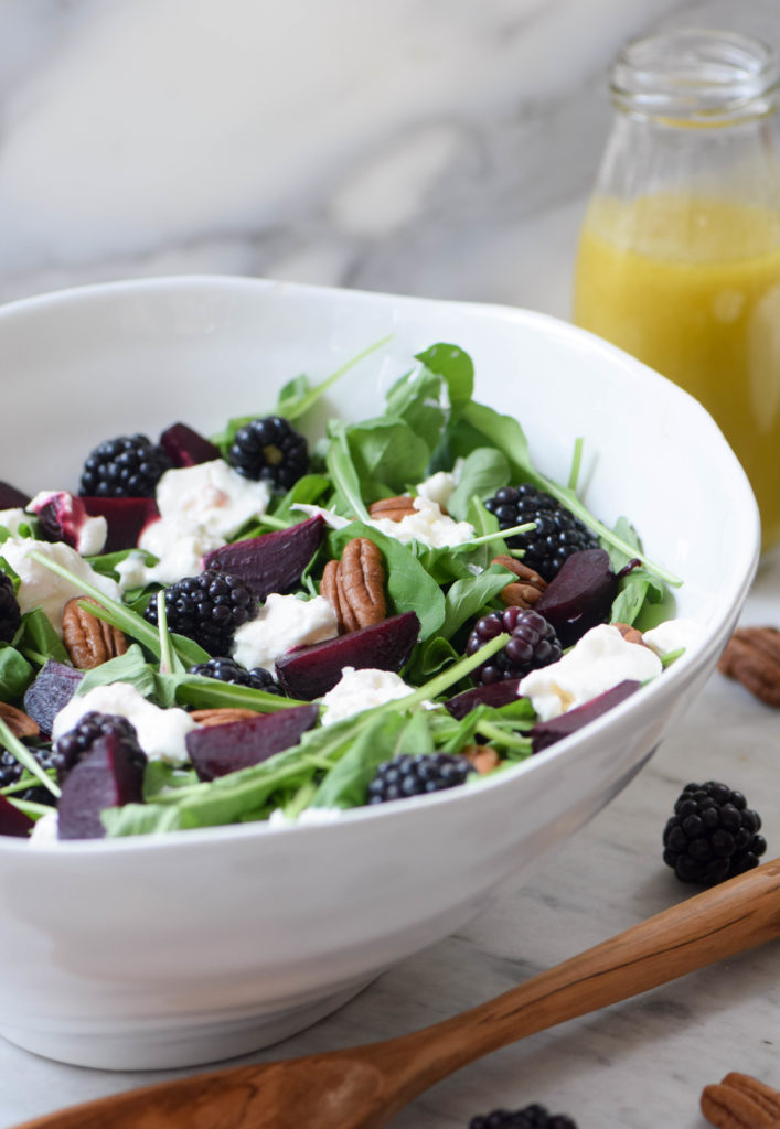 roasted beet berry salad