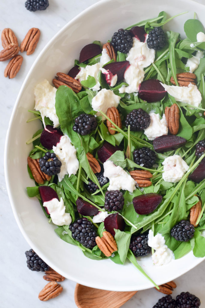 beet burrata salad