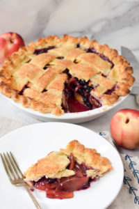 peach blueberry pie