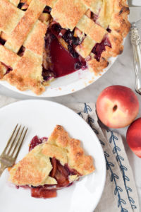 nectarine blueberry pie