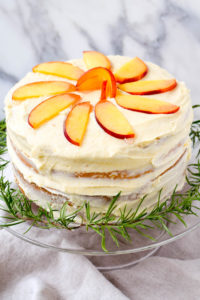 peach cake