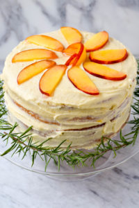 naked peach cake