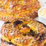 Pumpkin Challah with Cinnamon Honey Butter