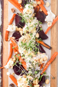 carrots, beets, burrata