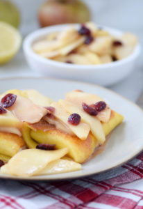 blintzes with apples