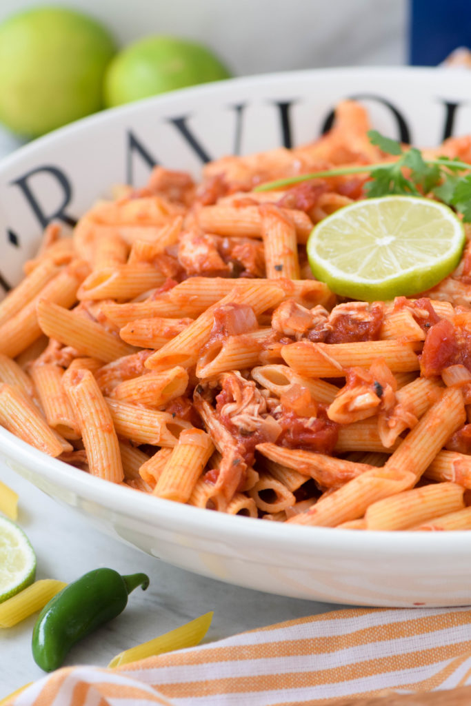 chicken tinga pasta