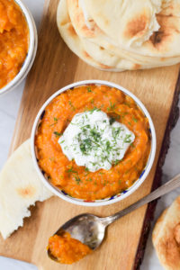 Libyan pumpkin mezze