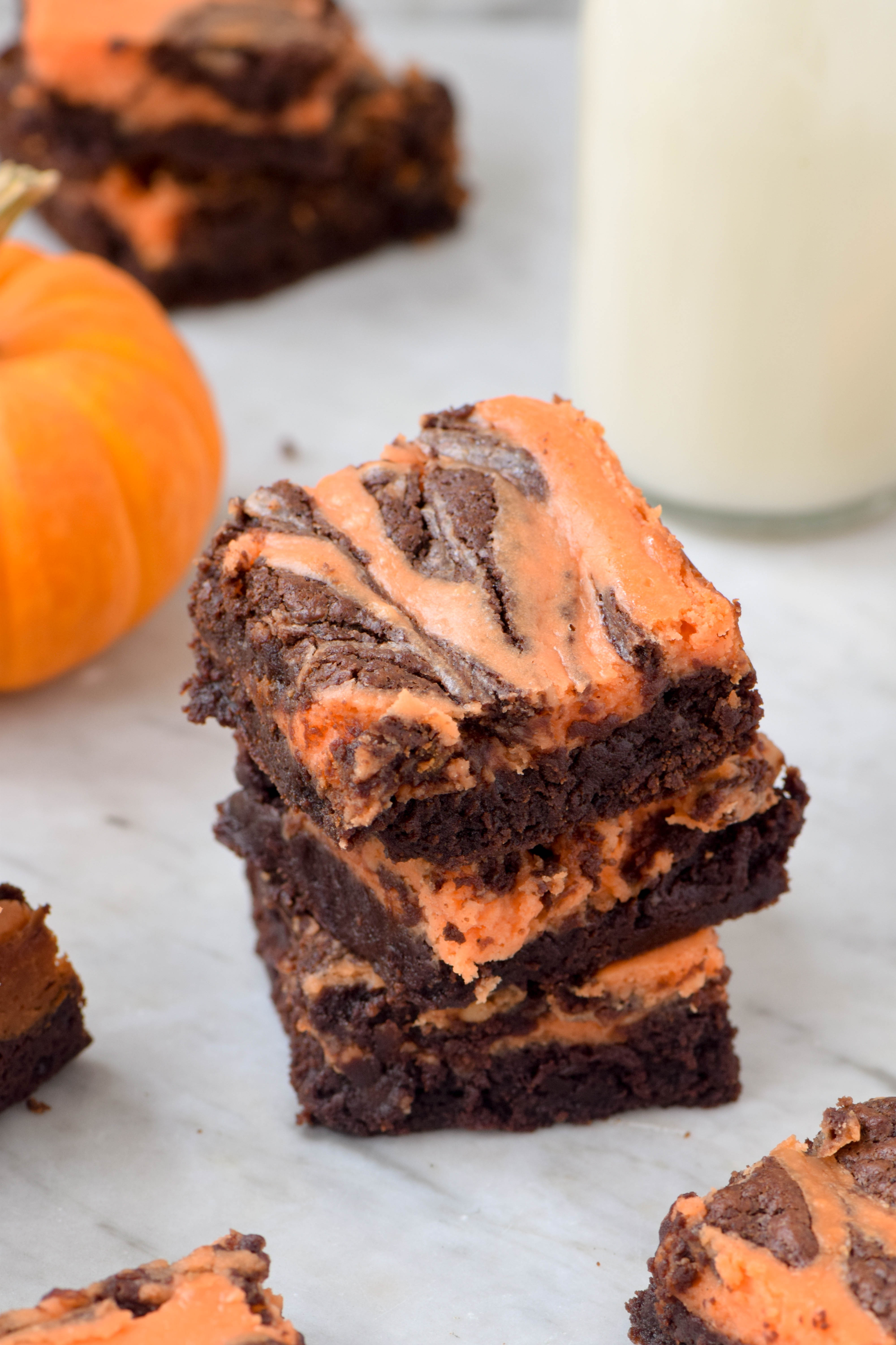 halloween-brownies-milk-close - West of the Loop
