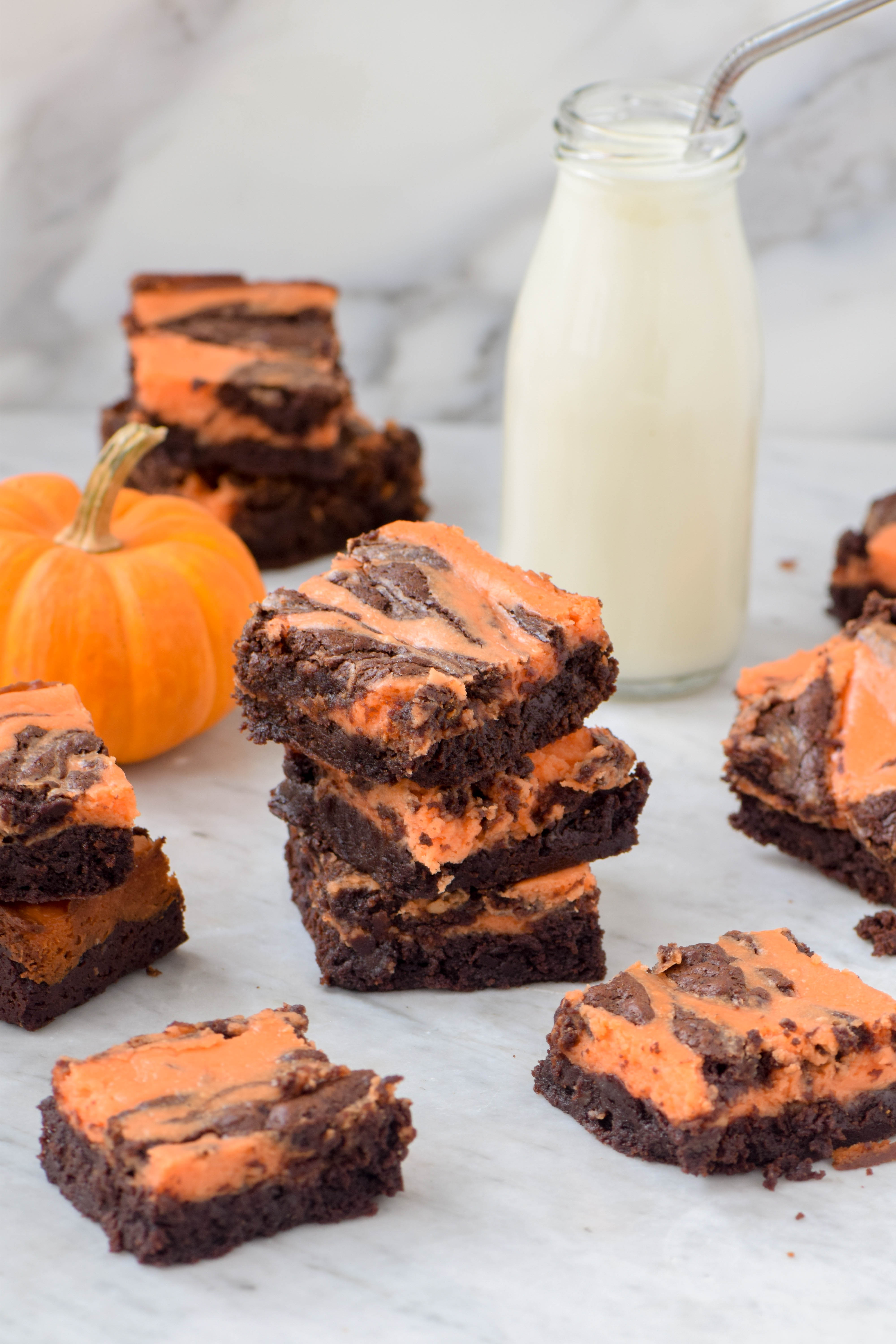 Halloween Cheesecake Brownies - West of the Loop