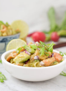 salmon poke bowl at home