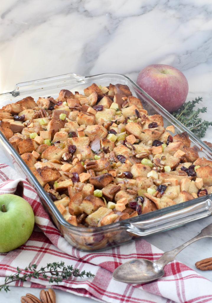Apple Honey Challah Stuffing - West of the Loop