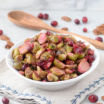 Brussel Sprouts with Pickled Cranberries and Pecans