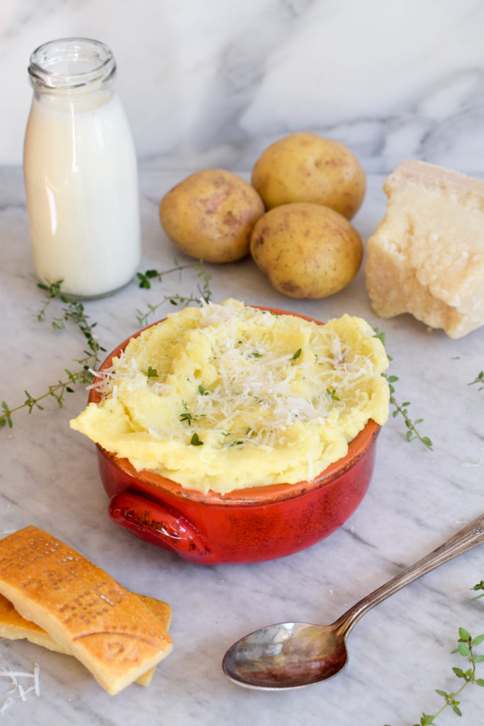 mashed potatoes with parmesan cheese