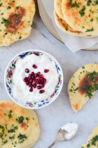 naan with yogurt