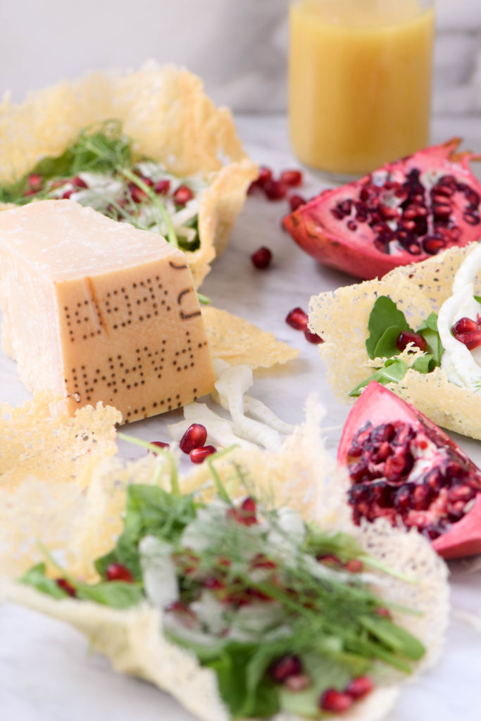 edible parmesan bowls