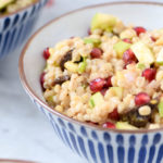 Pearl Barley with Figs, Apple & Pomegranate for Tu B’ Shevat