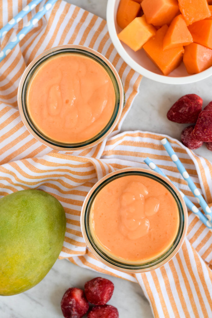 tropical fruit smoothie