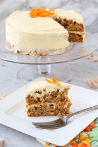 parsnip cake maple ginger frosting