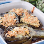 Baked Artichokes with Matzo Farfel