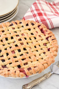 pie with frozen fruit