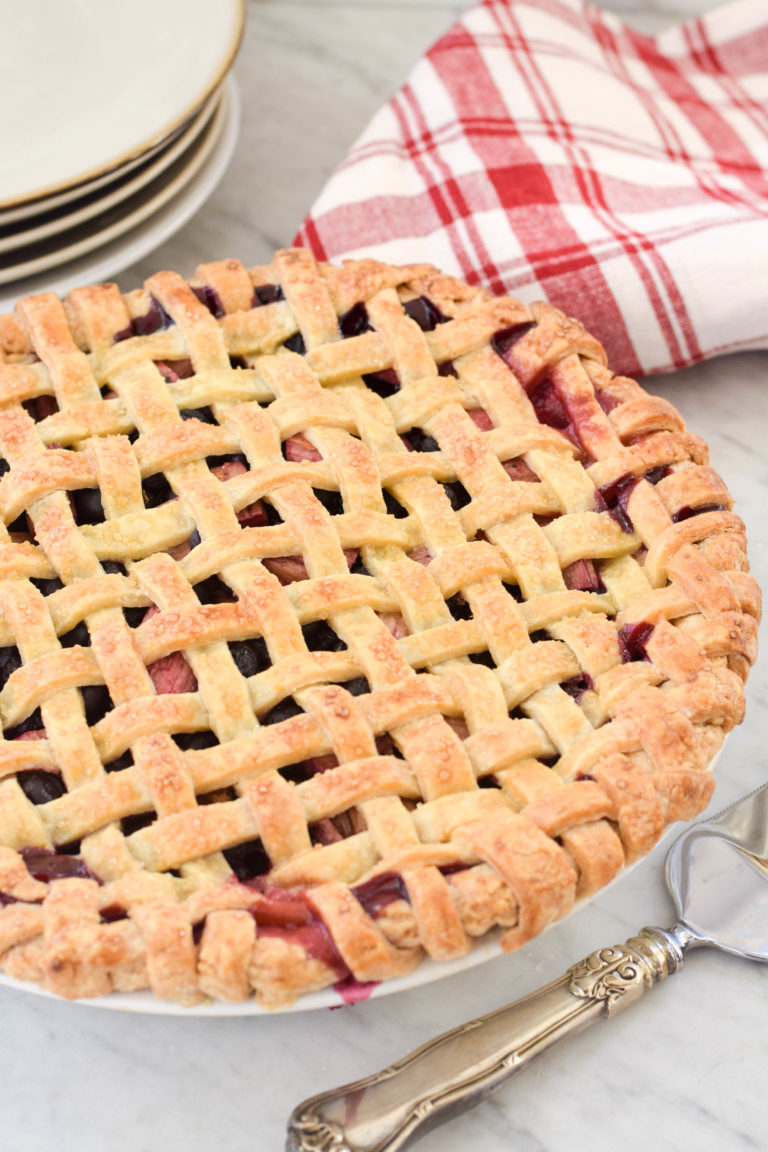Blueberry Rhubarb Pie for Pi Day - West of the Loop
