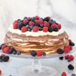 Teff Crepe Cake for Passover