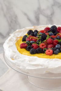 pavlova fruit curd