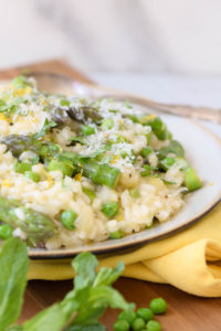 asparagus pea risotto