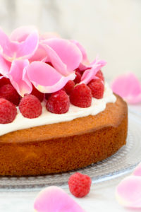 raspberry rose cake