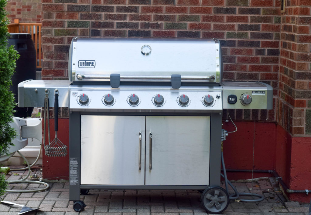 gas grill with burner
