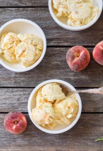 peach ice cream no egg