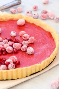 cranberry tart