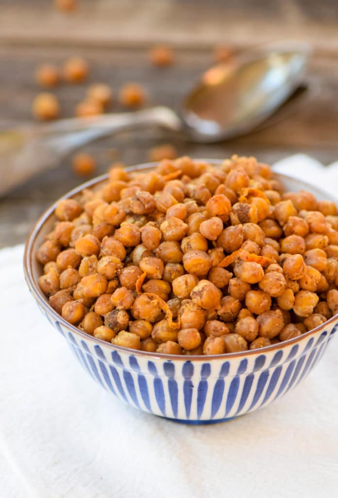 instant pot roasted chick peas