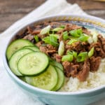 Marinated Flank Steak Rice Bowls