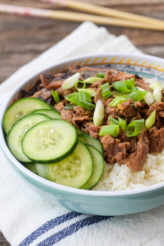 korean beef rice bowls