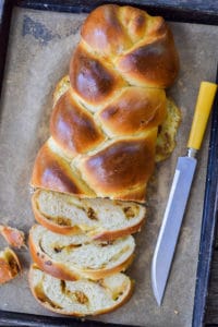 cheese and onion stuffed challah