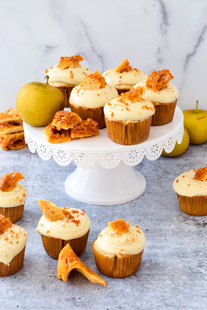 Loving Creations for You: Apple Strawberry Chiffon Cupcake 'Apples