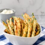 Air Fryer Parmesan Green Bean Fries