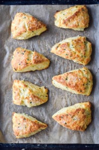 cheddar herb scones