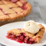 Spelt Sour Cherry Pie for Mark