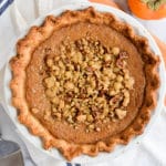 Persimmon Pie with Pecan Streusel