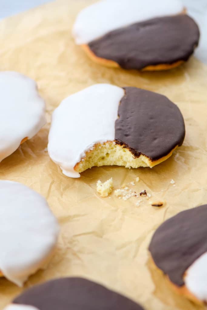 perfect black and white cookies