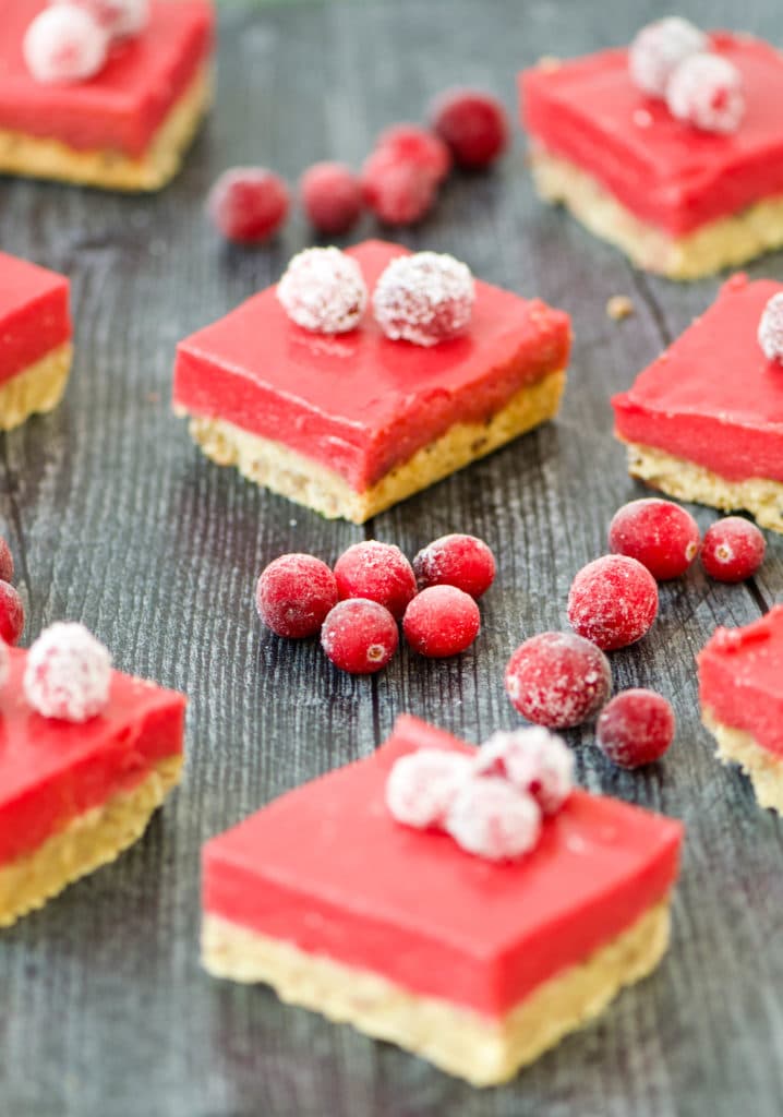 cranberry bars with shortbread crust