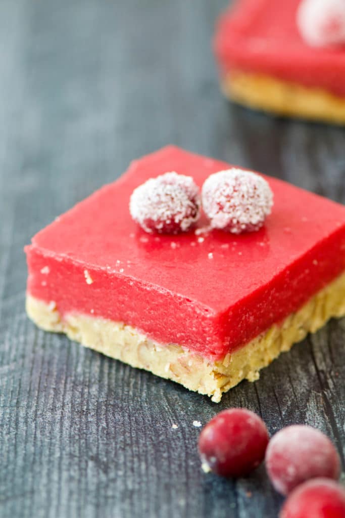 cranberry curd bars