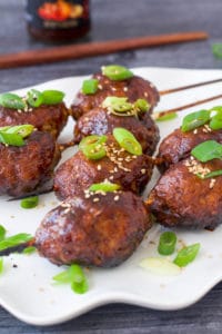 japanese yakitori meatballs