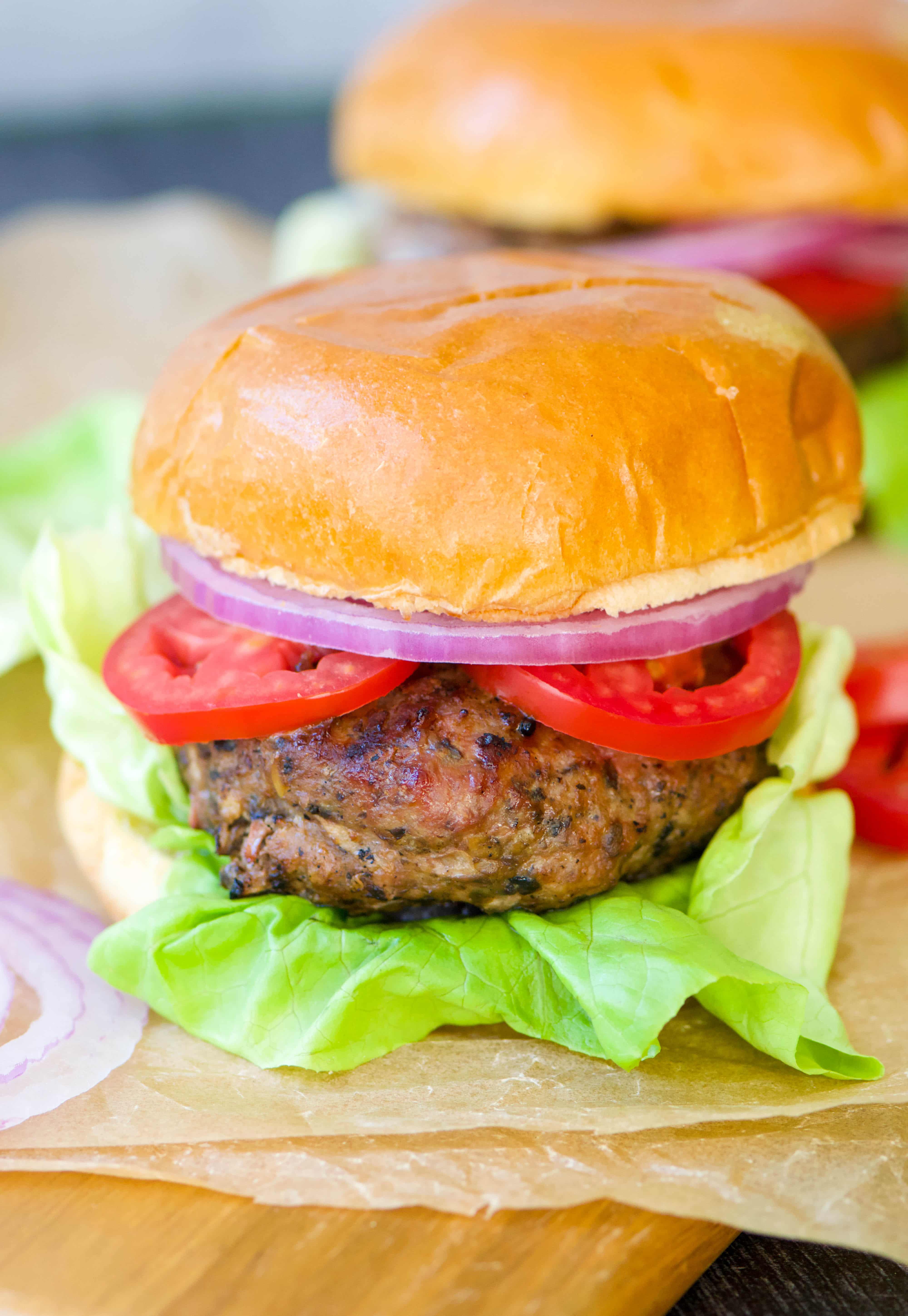 Blended Turkey Burgers - West of the Loop