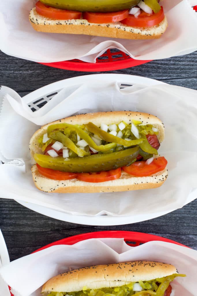 New Mexico green chile dog
