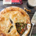 Beef and Stout Pie with Cheddar